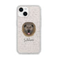 Causasian Shepherd Personalised iPhone 14 Glitter Tough Case Starlight