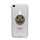 Causasian Shepherd Personalised iPhone 7 Bumper Case on Silver iPhone