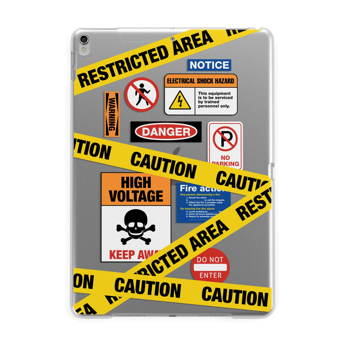 Ipad Sticker Lock Caution Stickers iPad Case – Dyefor