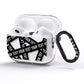 Caution Tape Custom Phrase AirPods Pro Glitter Case Side Image