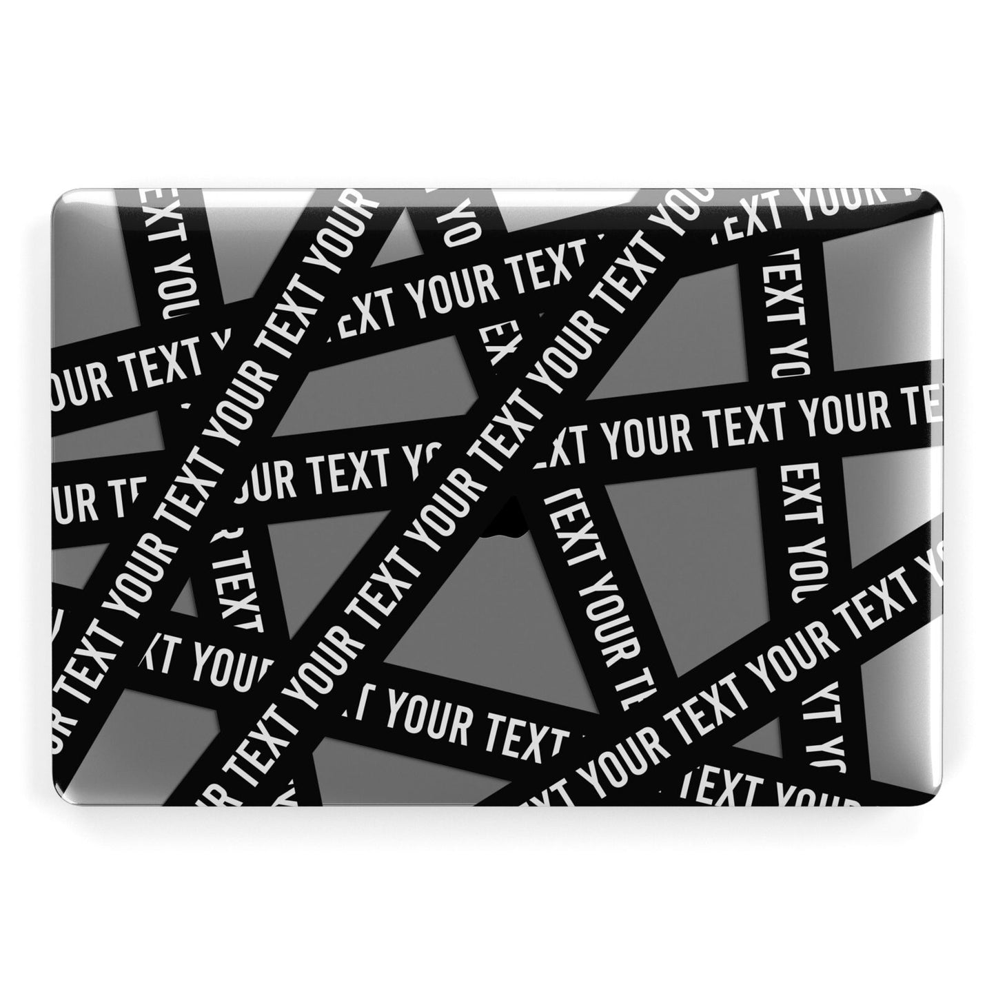 Caution Tape Custom Phrase Apple MacBook Case