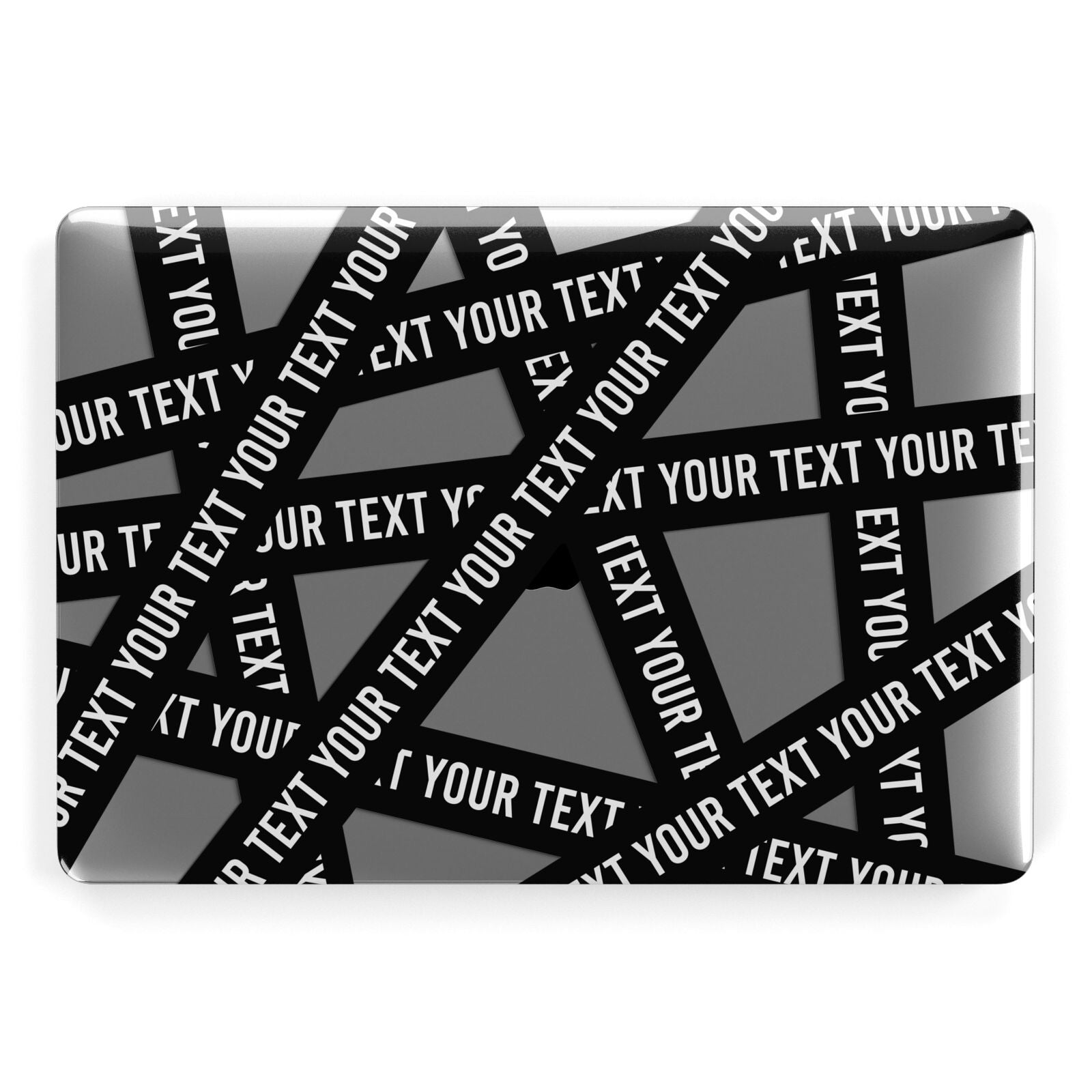 Caution Tape Custom Phrase Apple MacBook Case