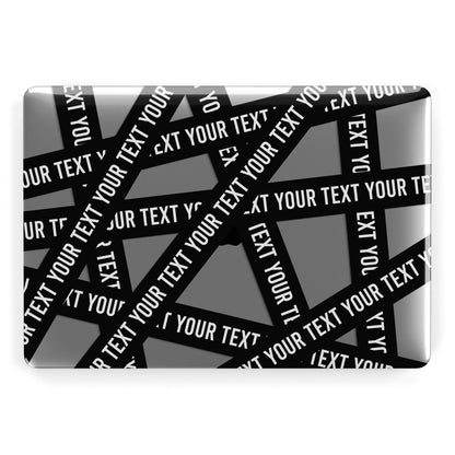 Caution Tape Custom Phrase Apple MacBook Case