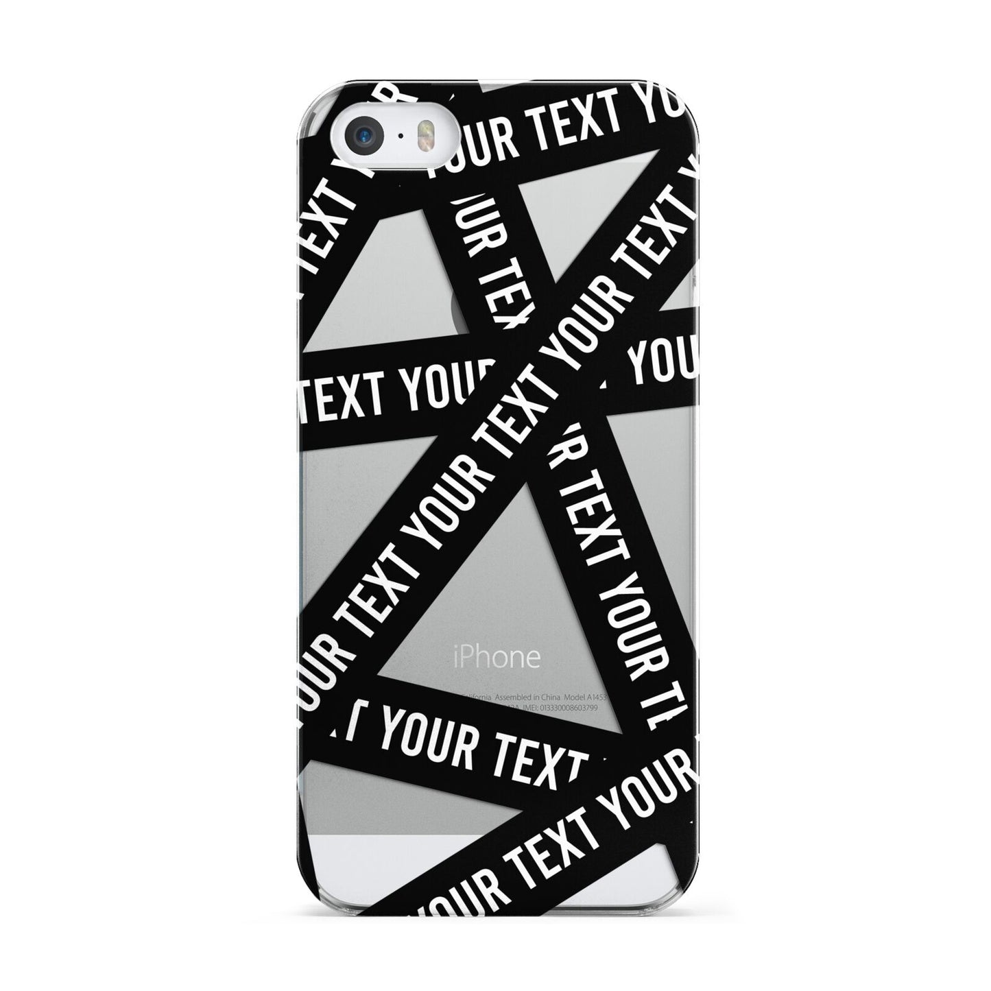 Caution Tape Custom Phrase Apple iPhone 5 Case