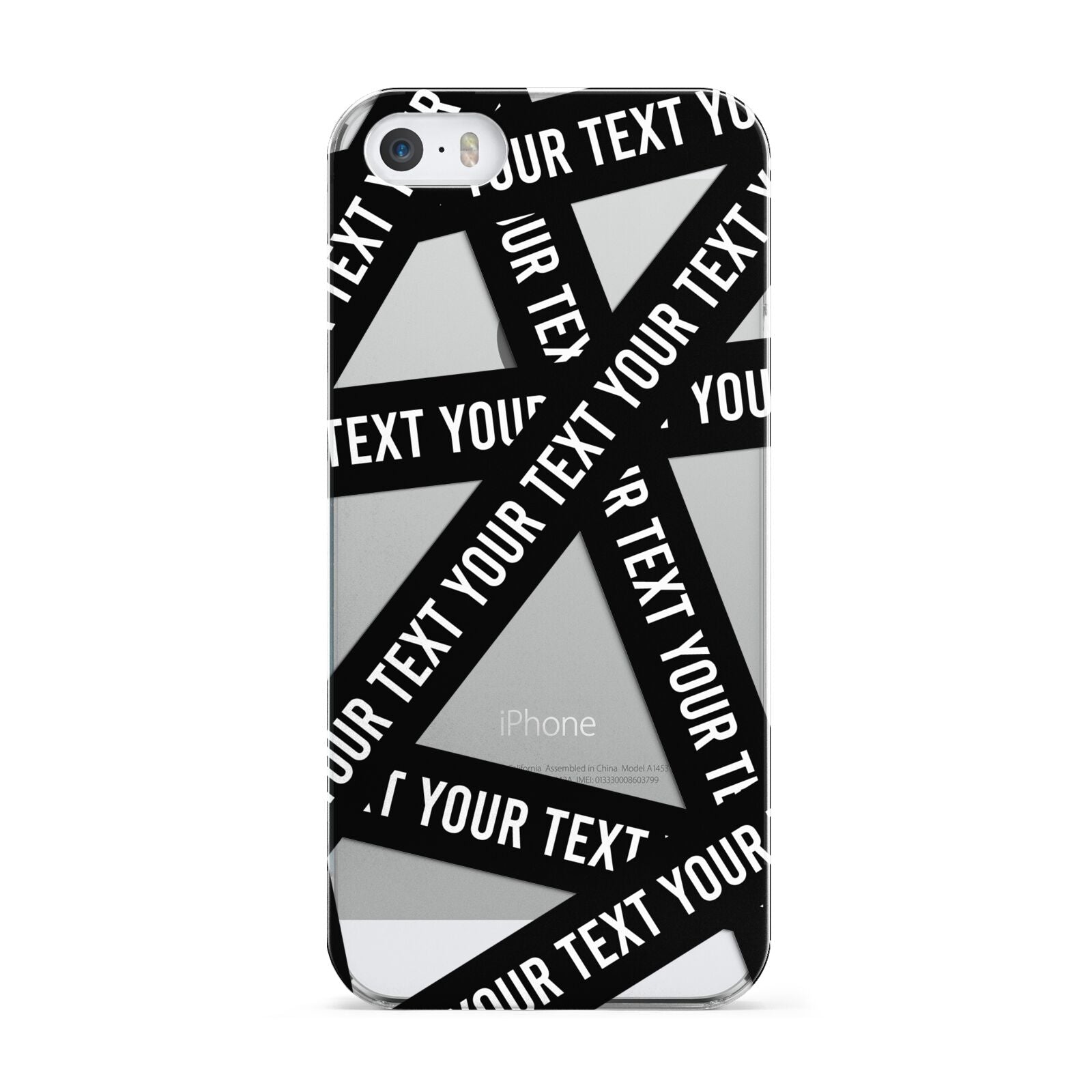 Caution Tape Custom Phrase Apple iPhone 5 Case