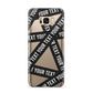 Caution Tape Custom Phrase Samsung Galaxy S8 Plus Case