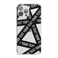Caution Tape Custom Phrase iPhone 13 Pro Max Clear Bumper Case