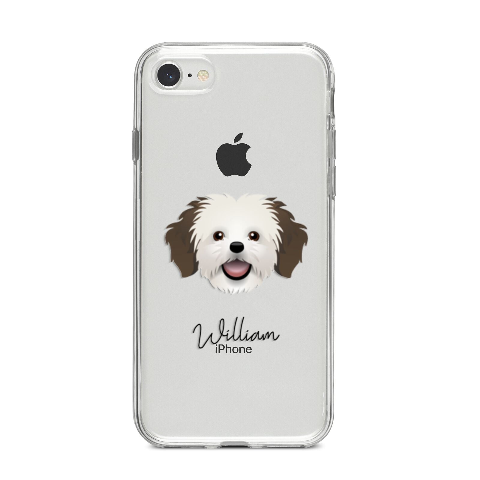 Cava Tzu Personalised iPhone 8 Bumper Case on Silver iPhone