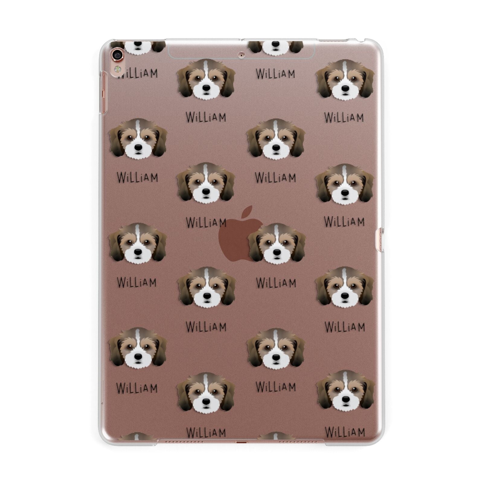 Cavachon Icon with Name Apple iPad Rose Gold Case