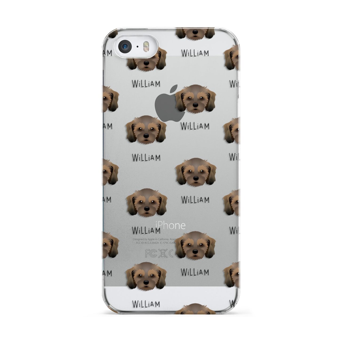 Cavachon Icon with Name Apple iPhone 5 Case