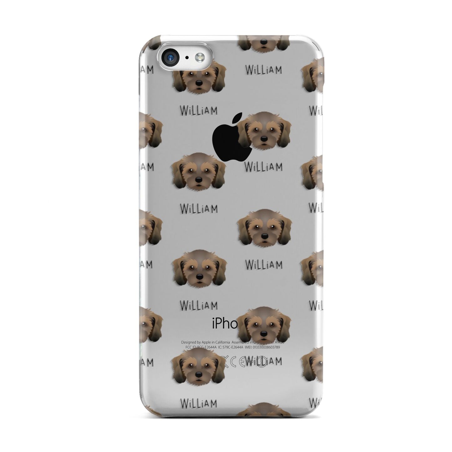 Cavachon Icon with Name Apple iPhone 5c Case