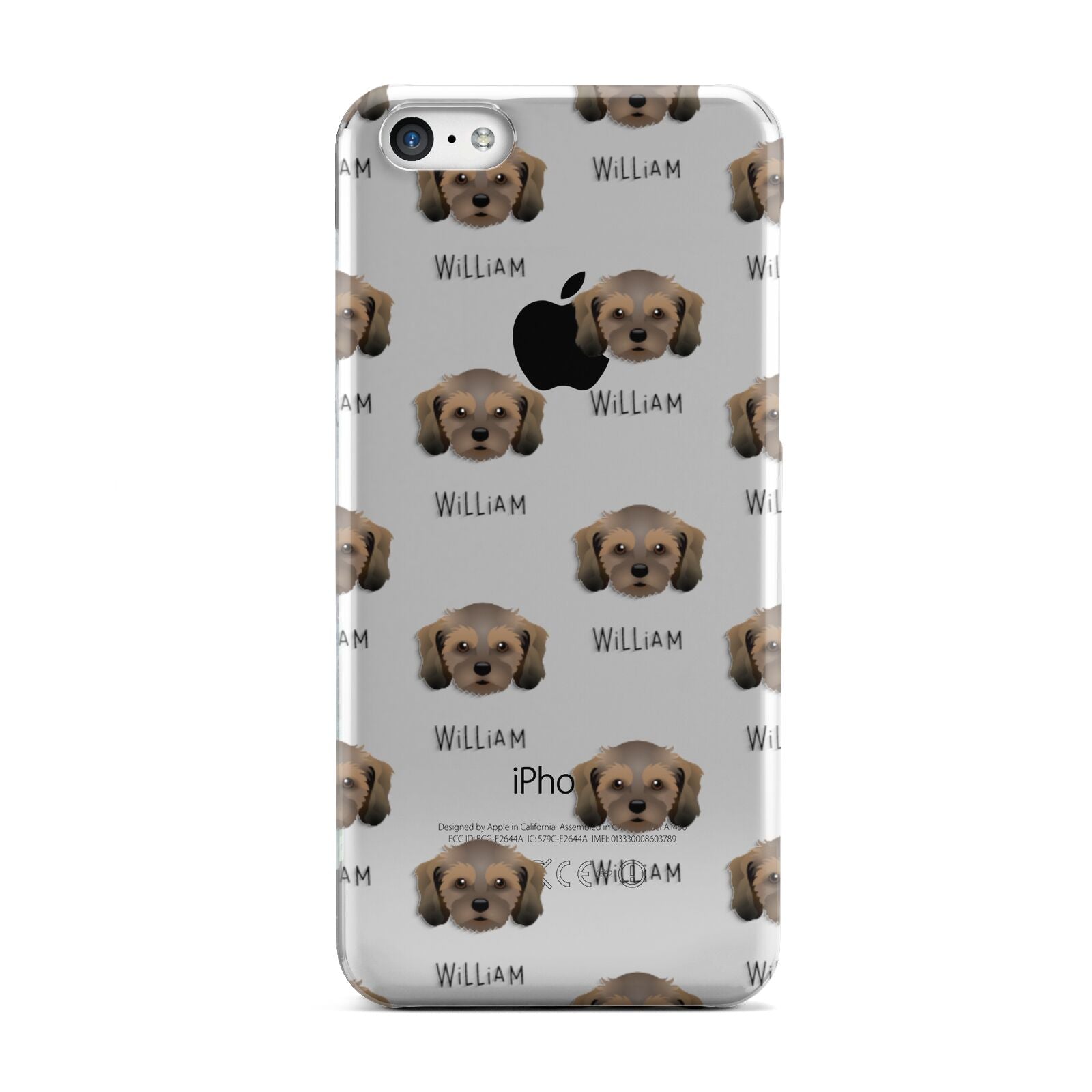 Cavachon Icon with Name Apple iPhone 5c Case