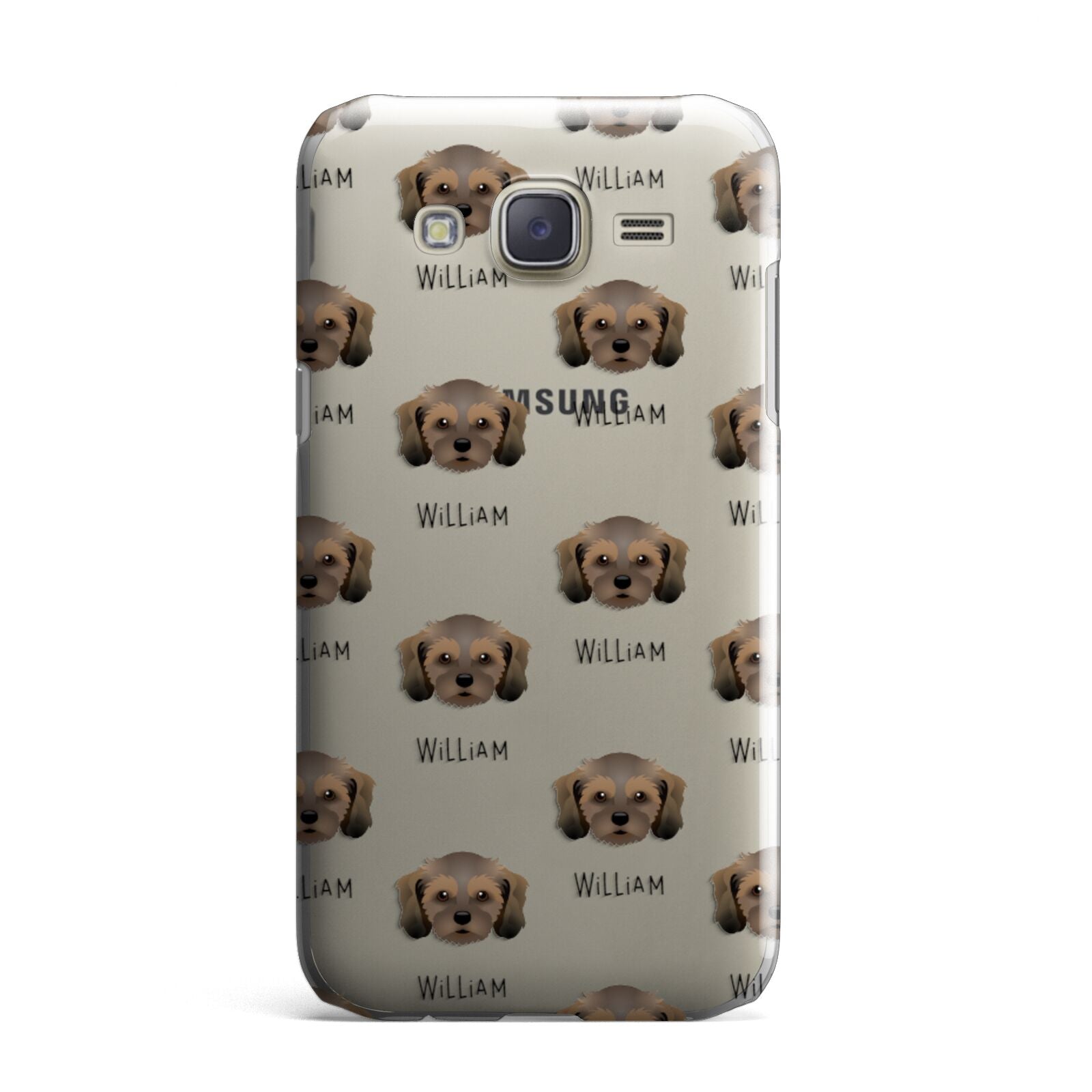 Cavachon Icon with Name Samsung Galaxy J7 Case
