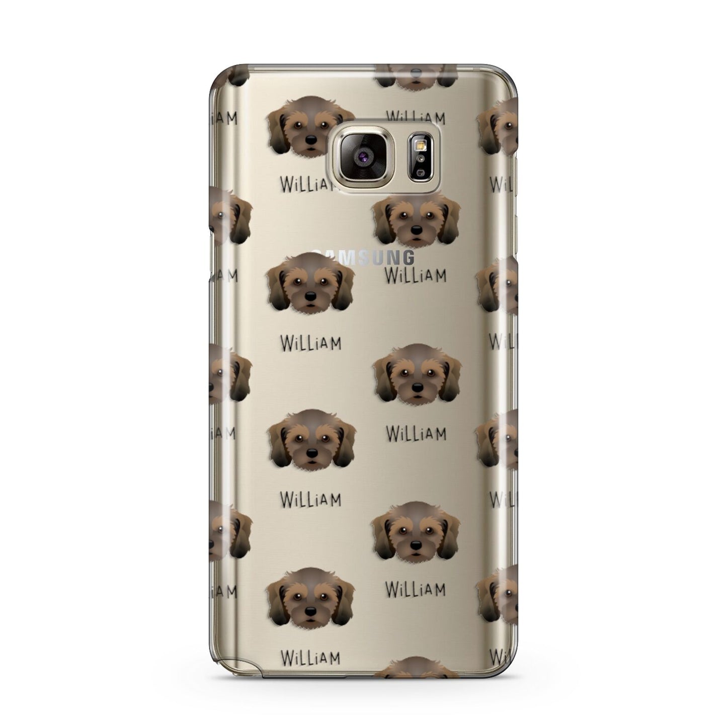 Cavachon Icon with Name Samsung Galaxy Note 5 Case