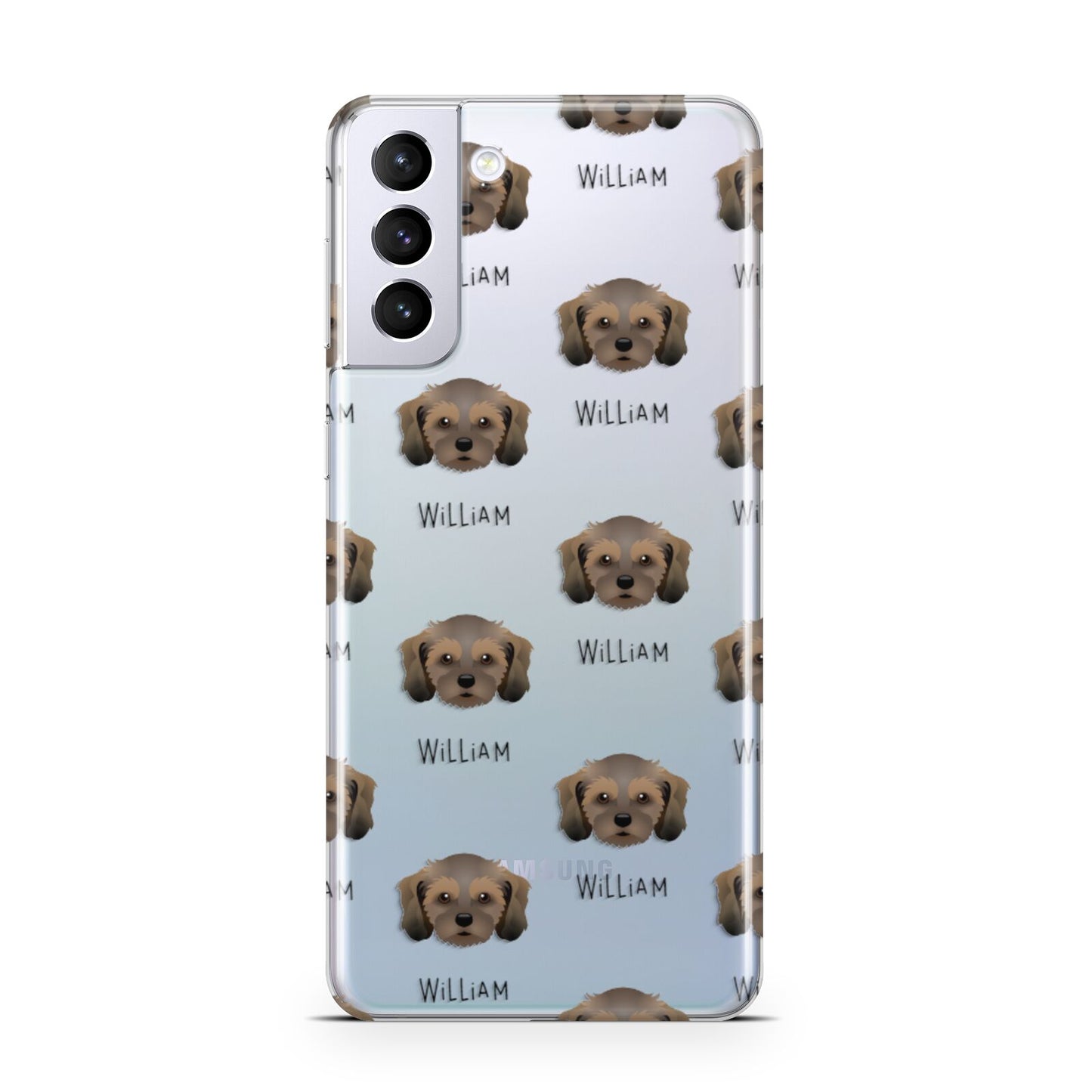 Cavachon Icon with Name Samsung S21 Plus Phone Case
