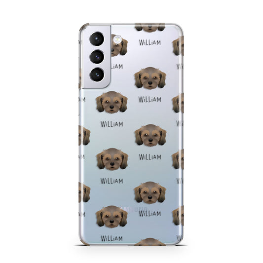 Cavachon Icon with Name Samsung S21 Plus Phone Case