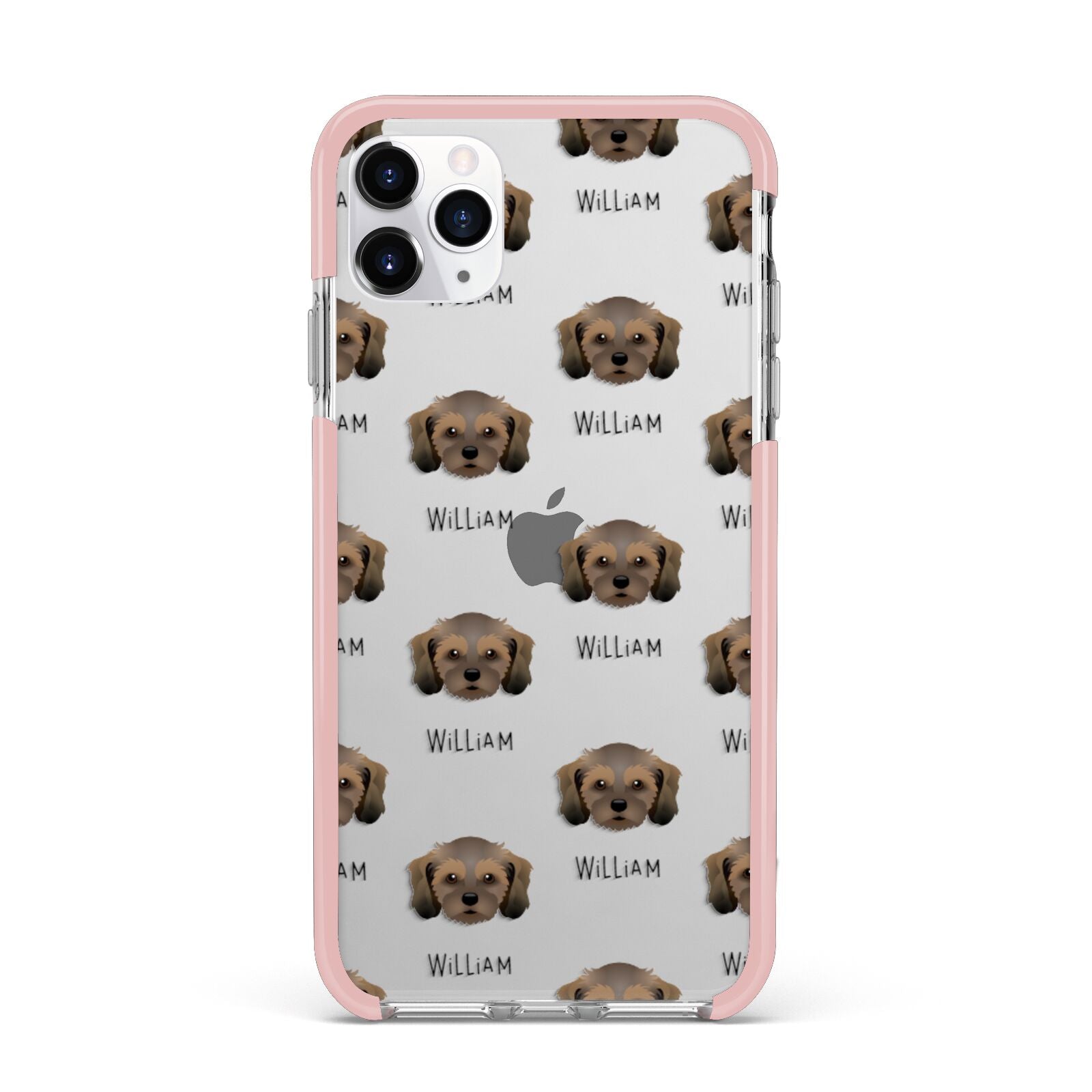 Cavachon Icon with Name iPhone 11 Pro Max Impact Pink Edge Case
