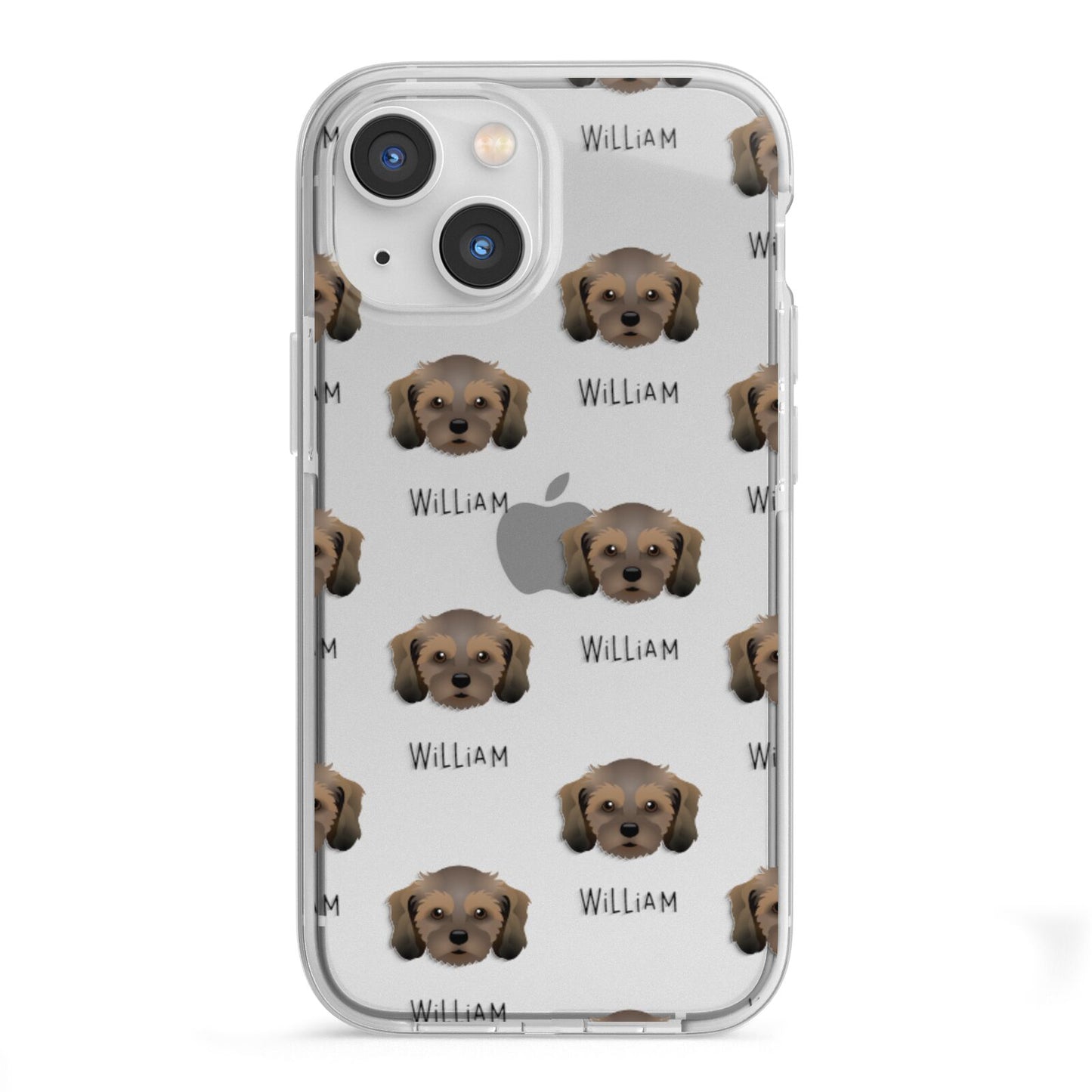 Cavachon Icon with Name iPhone 13 Mini TPU Impact Case with White Edges