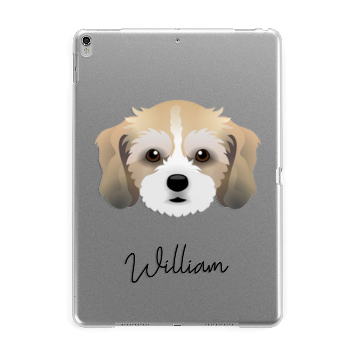 Cavachon Personalised Apple iPad Silver Case