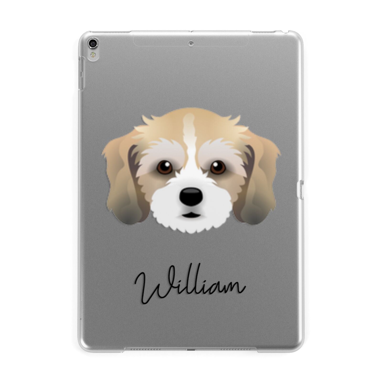 Cavachon Personalised Apple iPad Silver Case