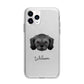 Cavachon Personalised Apple iPhone 11 Pro Max in Silver with Bumper Case