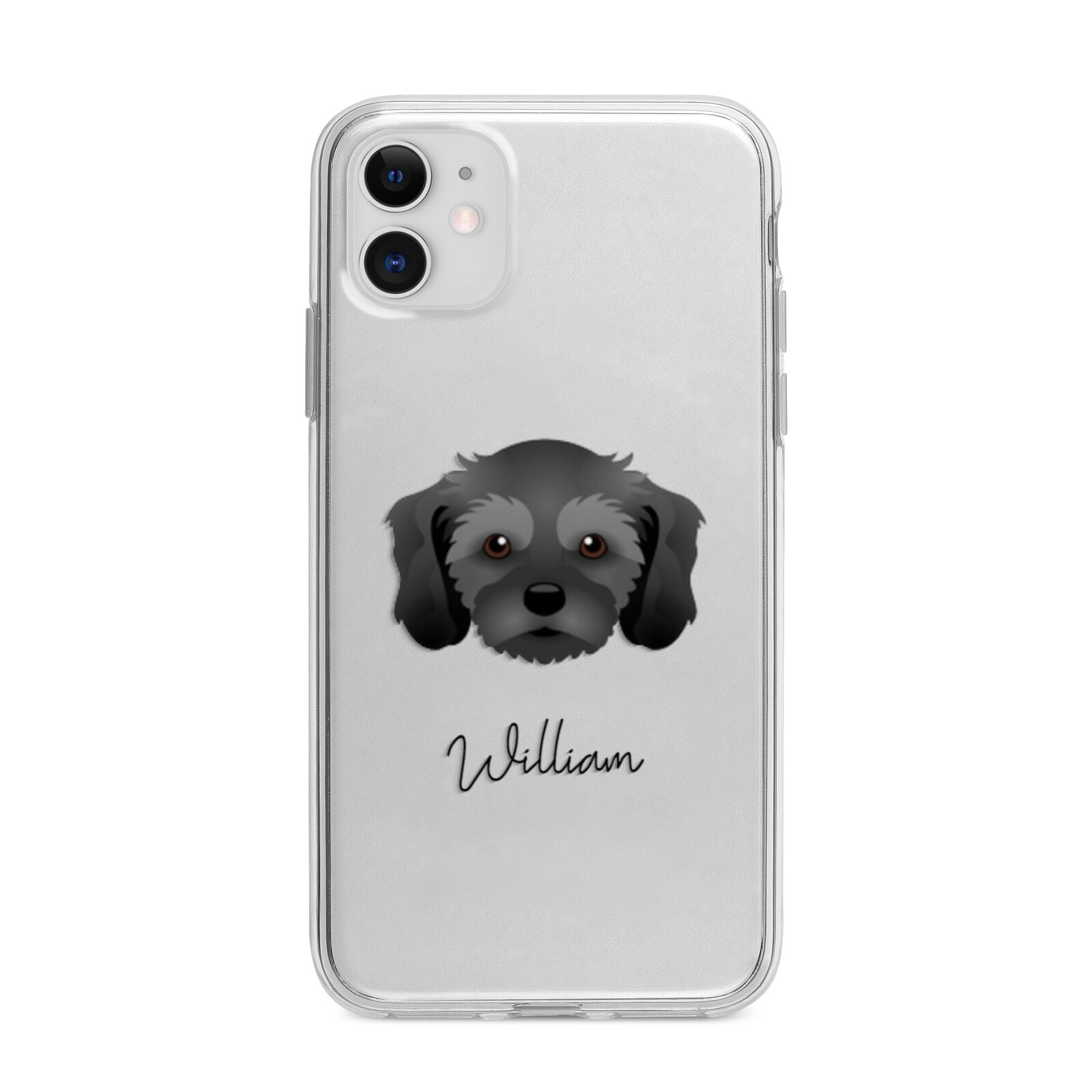 Cavachon Personalised Apple iPhone 11 in White with Bumper Case
