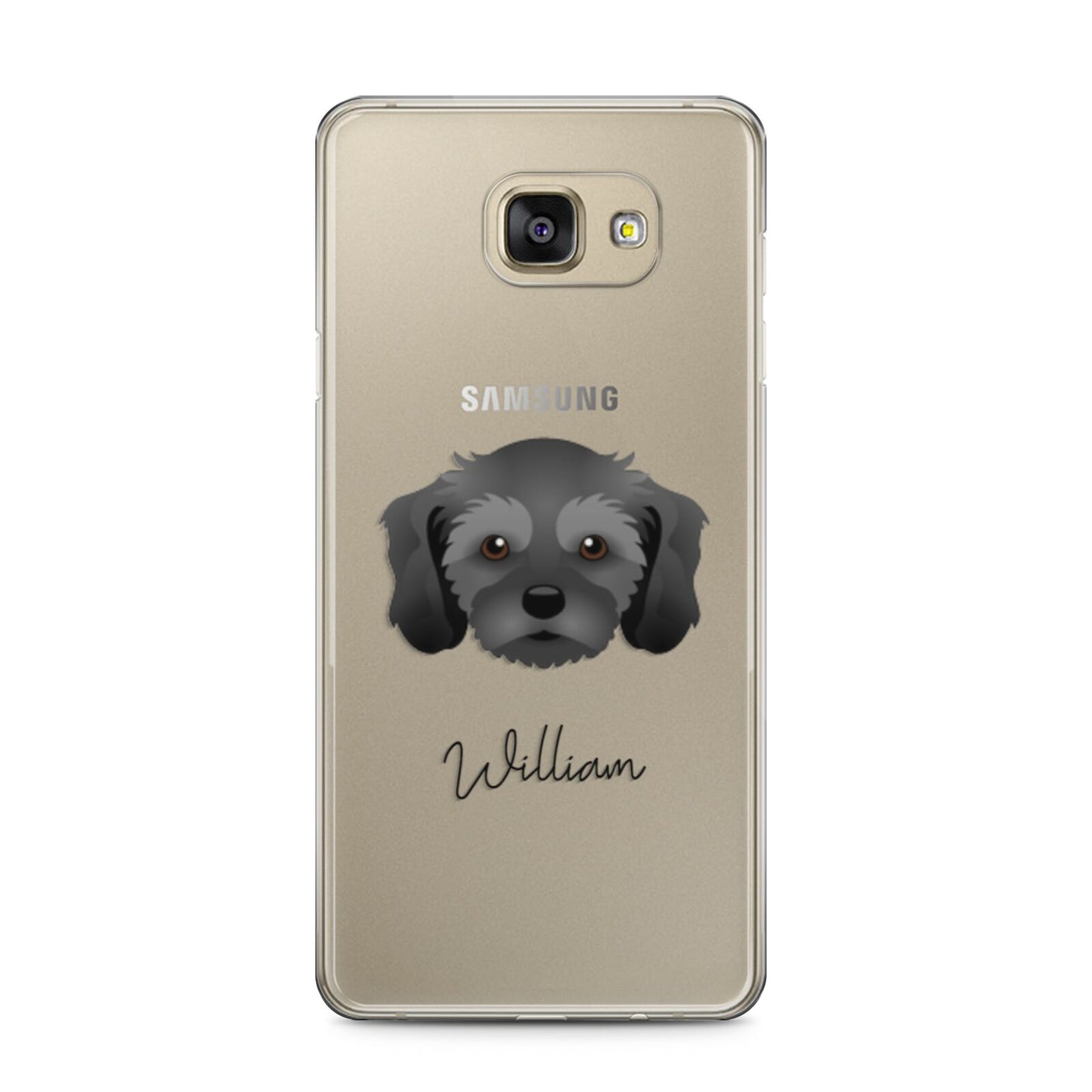 Cavachon Personalised Samsung Galaxy A5 2016 Case on gold phone
