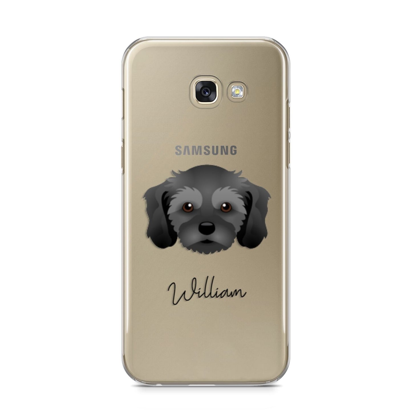 Cavachon Personalised Samsung Galaxy A5 2017 Case on gold phone