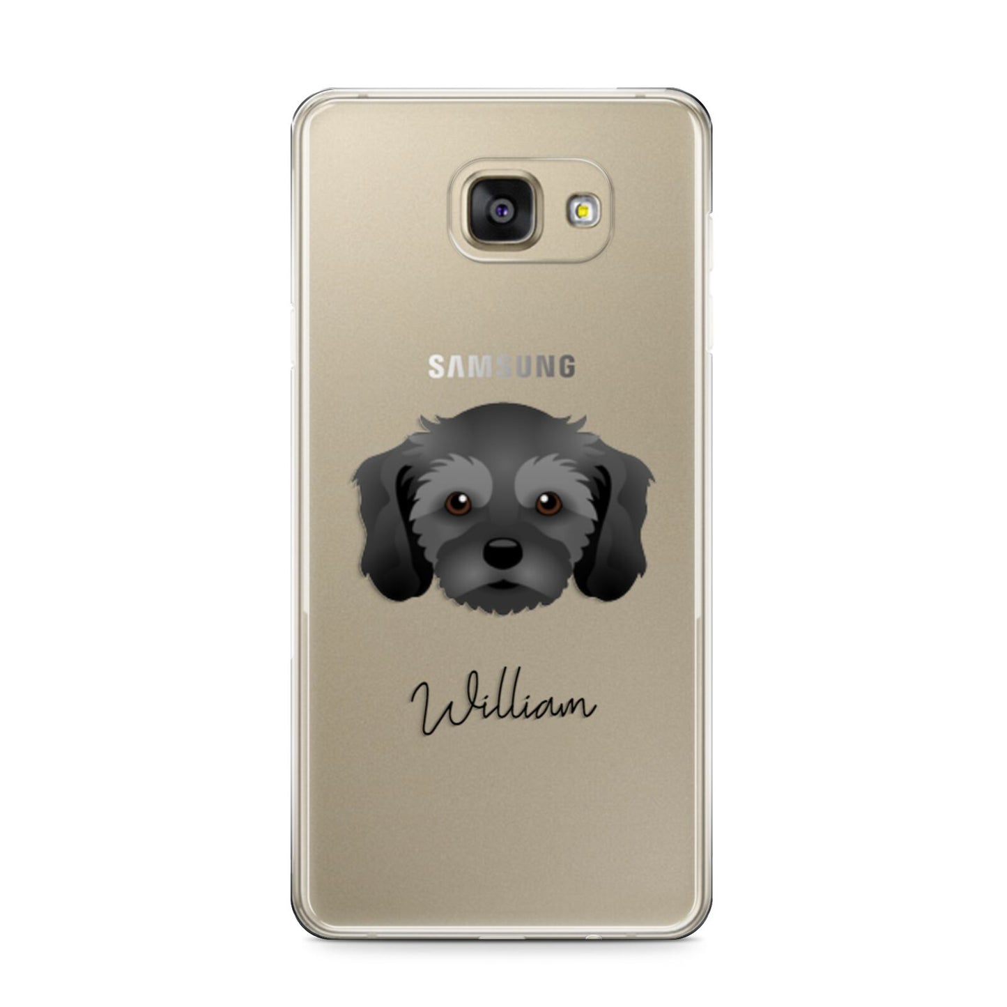 Cavachon Personalised Samsung Galaxy A9 2016 Case on gold phone