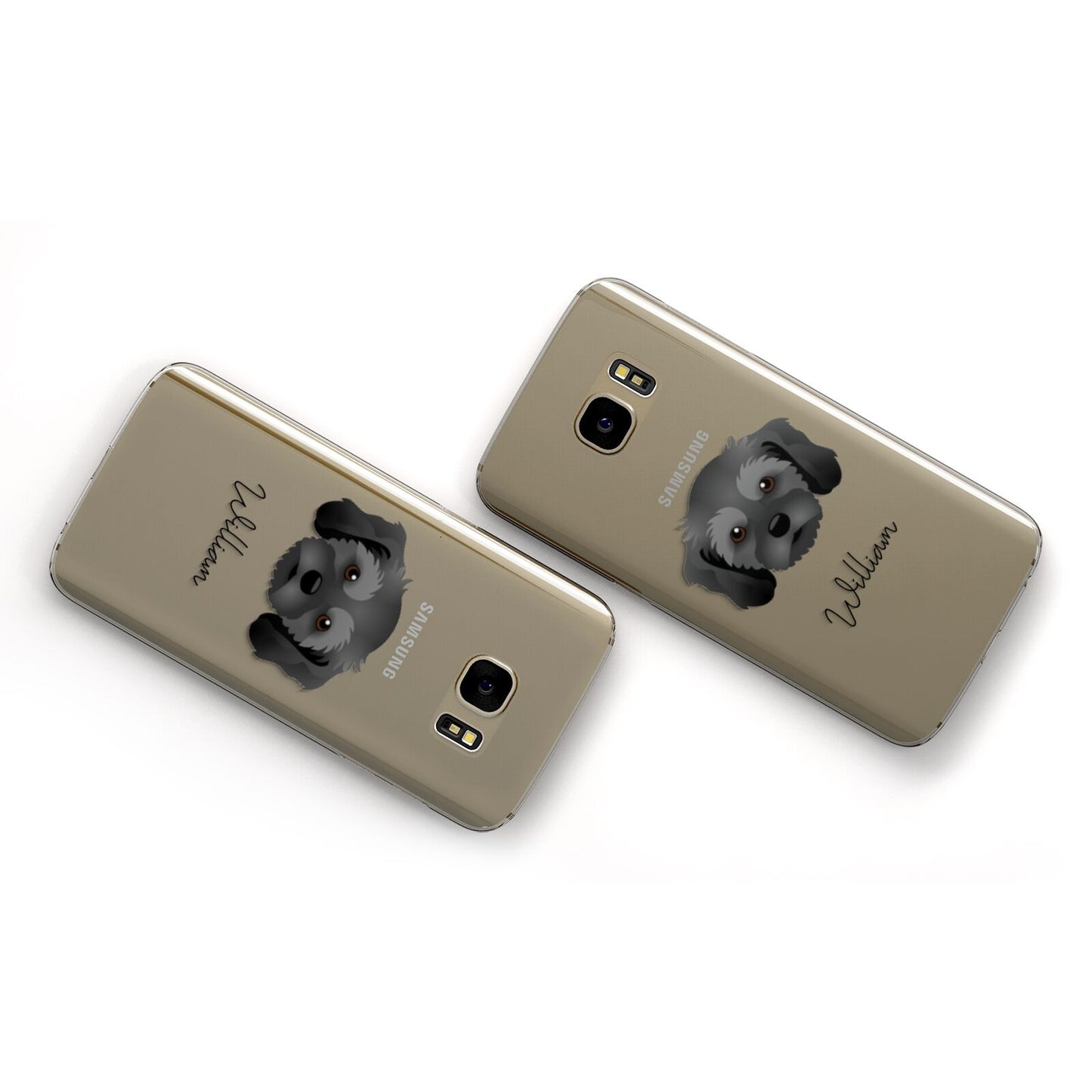 Cavachon Personalised Samsung Galaxy Case Flat Overview