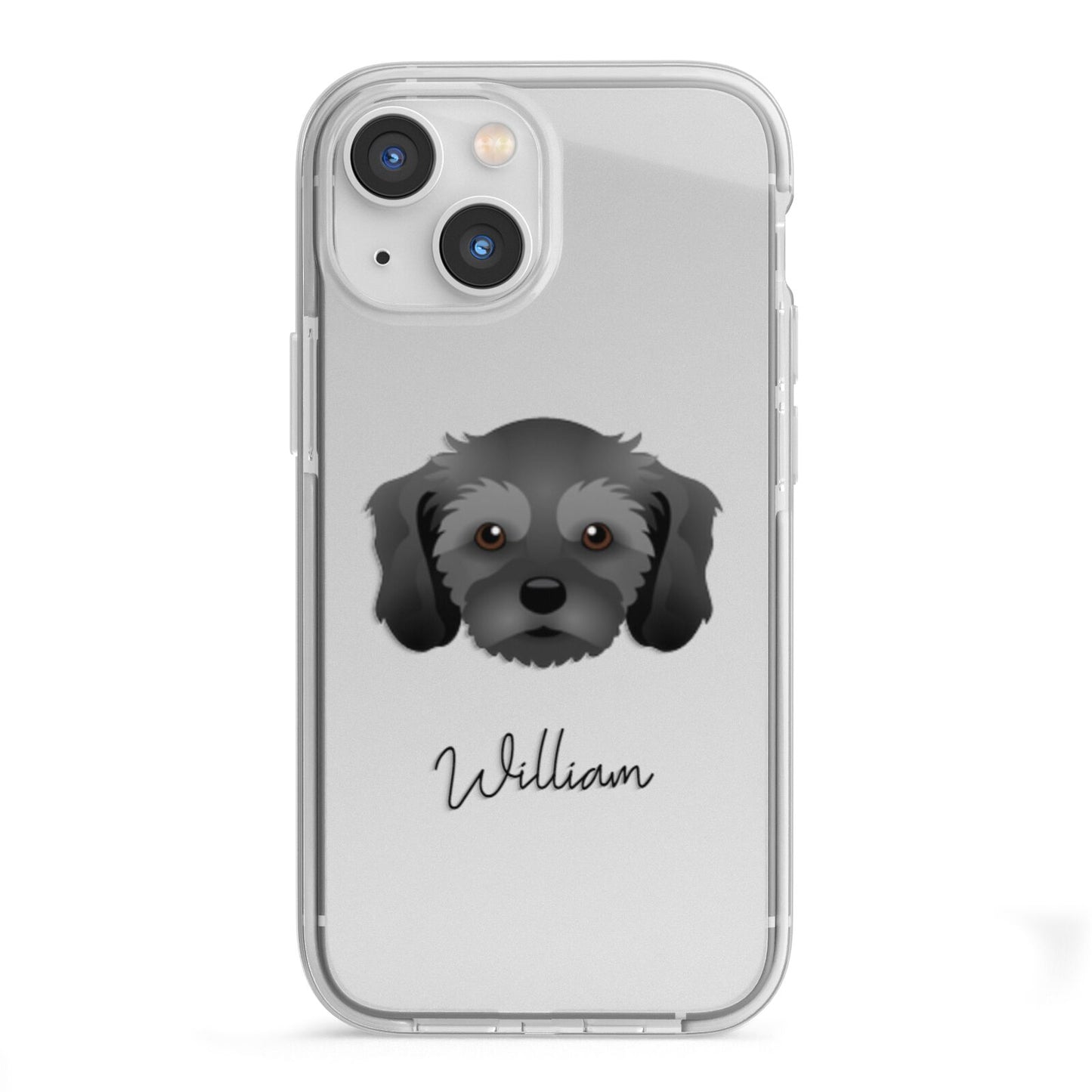 Cavachon Personalised iPhone 13 Mini TPU Impact Case with White Edges