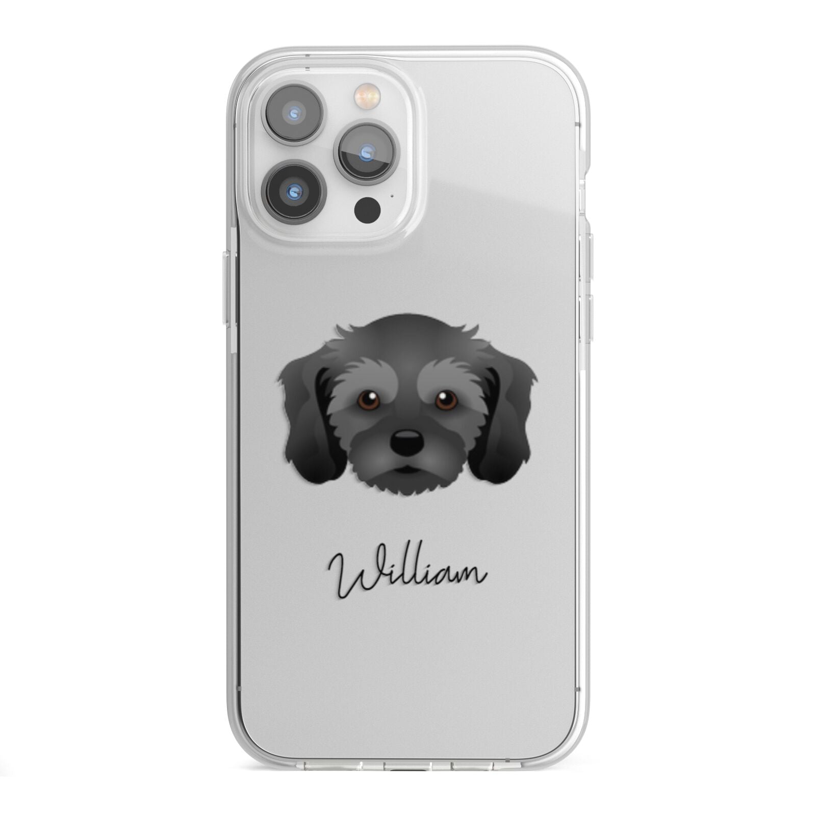 Cavachon Personalised iPhone 13 Pro Max TPU Impact Case with White Edges