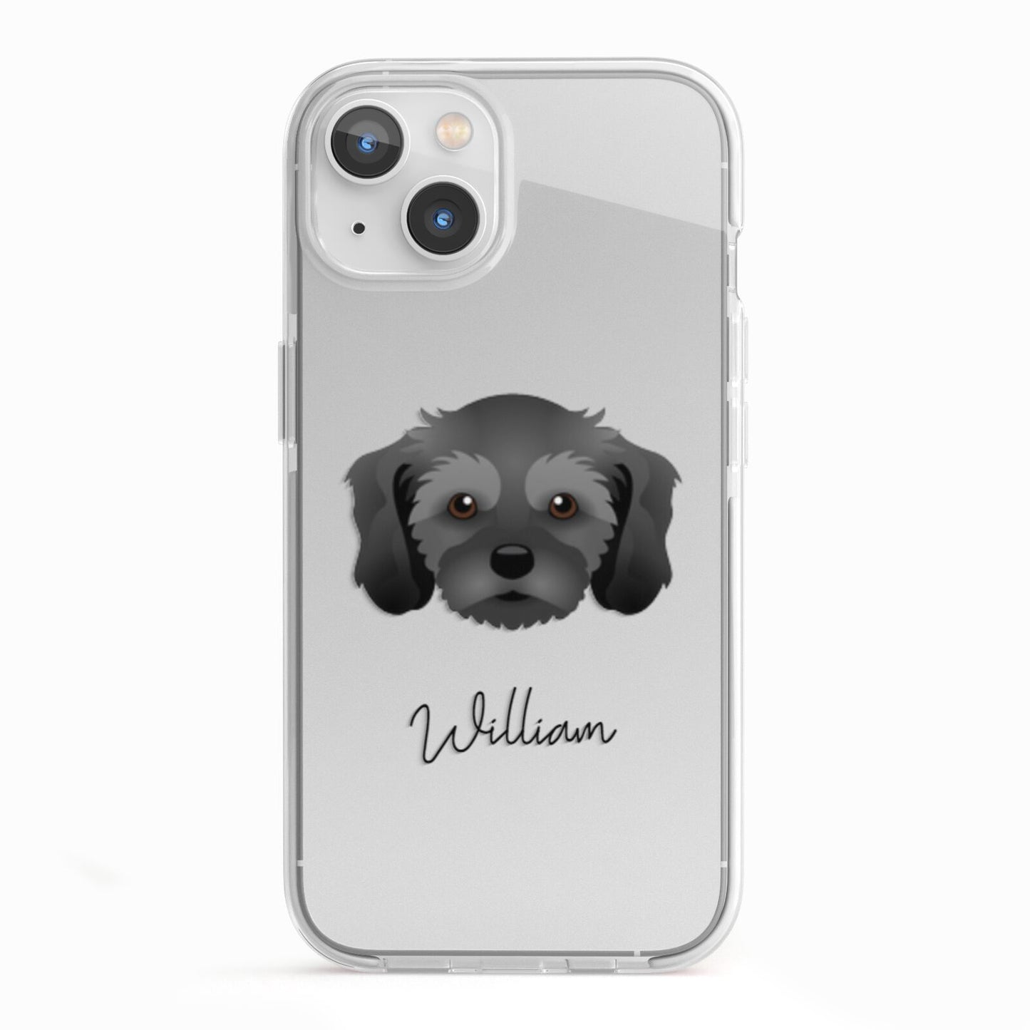 Cavachon Personalised iPhone 13 TPU Impact Case with White Edges