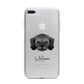 Cavachon Personalised iPhone 7 Plus Bumper Case on Silver iPhone