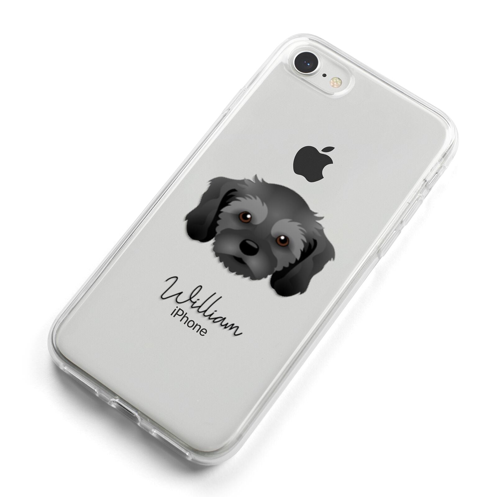 Cavachon Personalised iPhone 8 Bumper Case on Silver iPhone Alternative Image