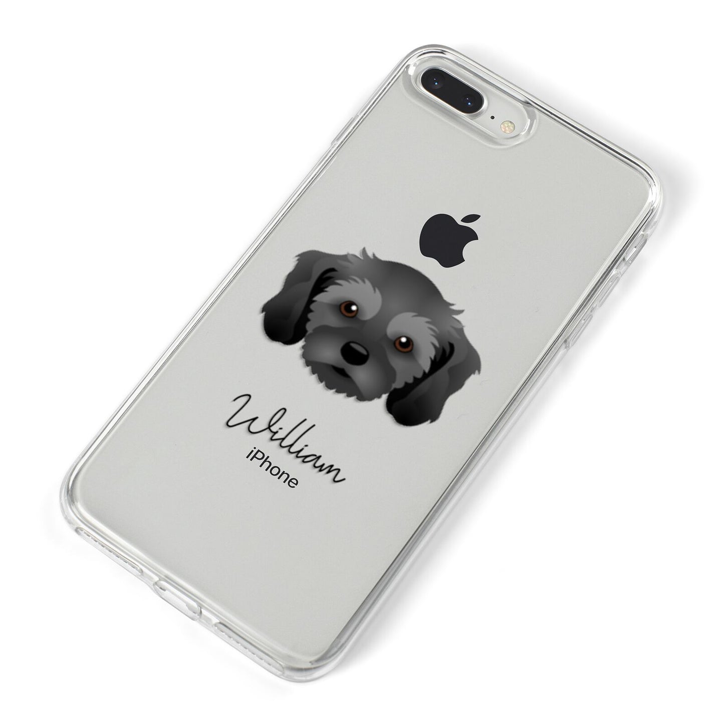Cavachon Personalised iPhone 8 Plus Bumper Case on Silver iPhone Alternative Image