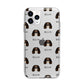 Cavalier King Charles Spaniel Icon with Name Apple iPhone 11 Pro Max in Silver with Bumper Case