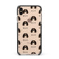 Cavalier King Charles Spaniel Icon with Name Apple iPhone Xs Max Impact Case Black Edge on Gold Phone