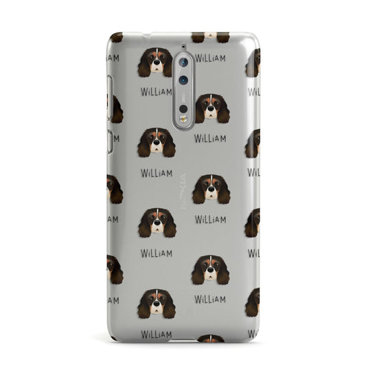 Cavalier King Charles Spaniel Icon with Name Nokia Case