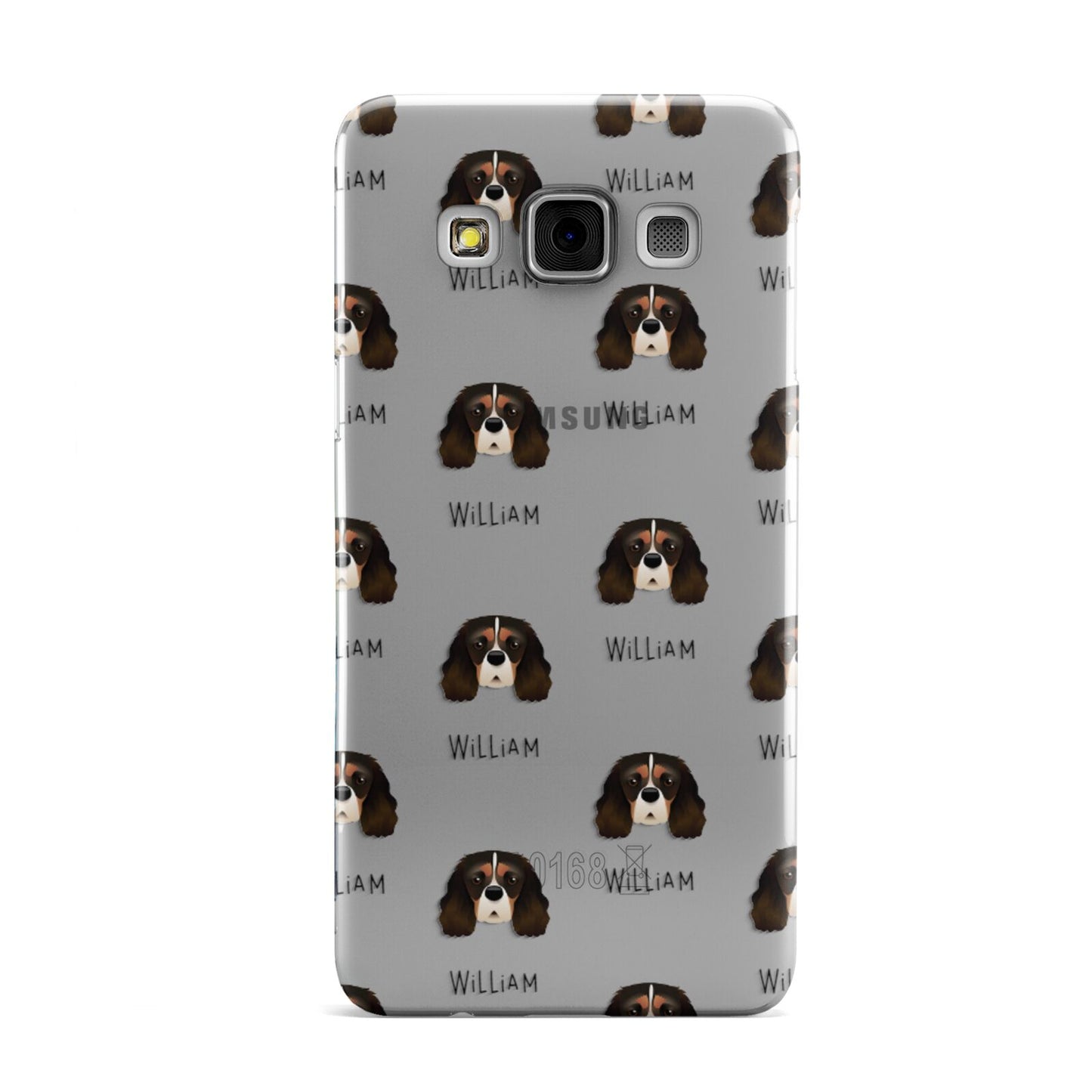 Cavalier King Charles Spaniel Icon with Name Samsung Galaxy A3 Case