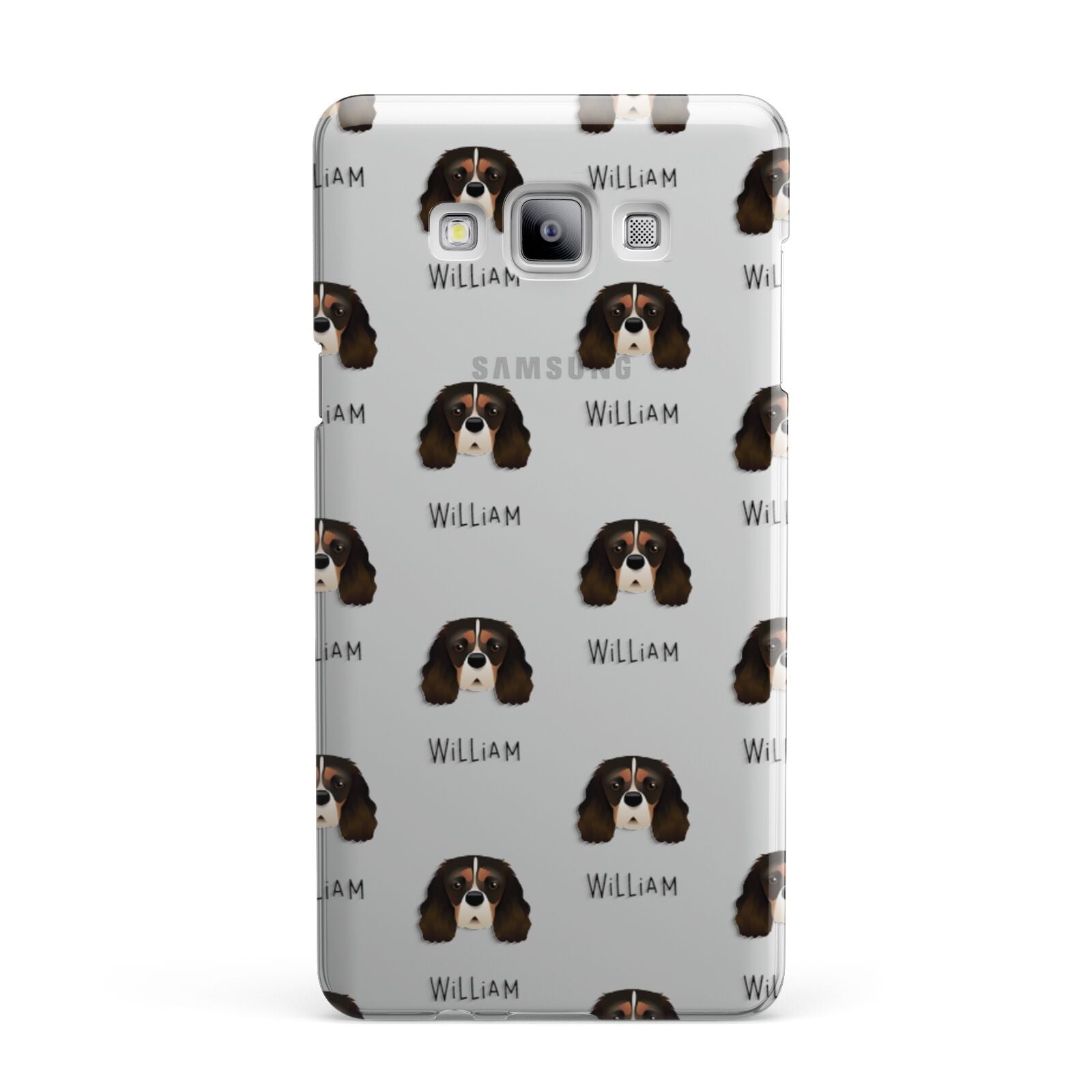 Cavalier King Charles Spaniel Icon with Name Samsung Galaxy A7 2015 Case
