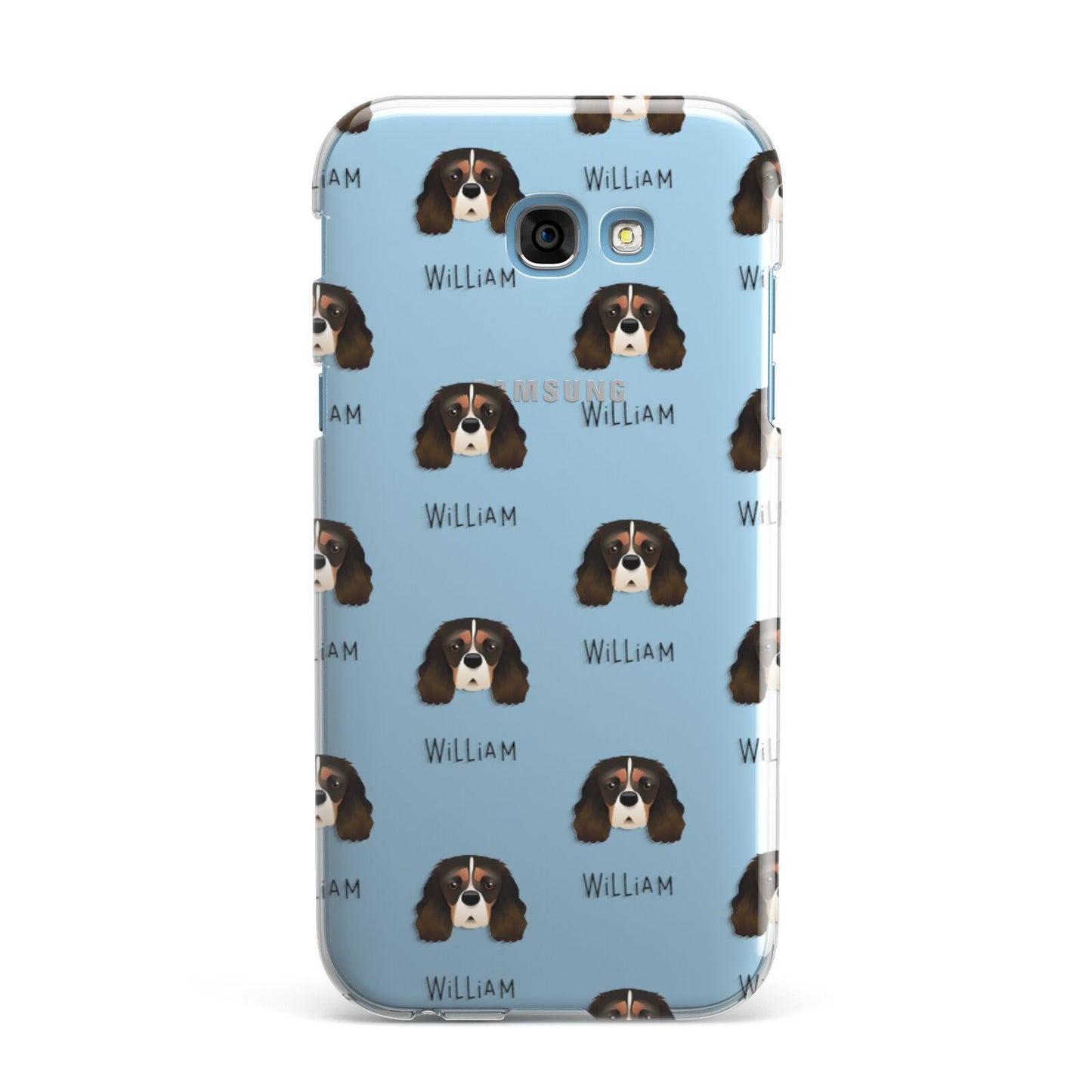Cavalier King Charles Spaniel Icon with Name Samsung Galaxy A7 2017 Case