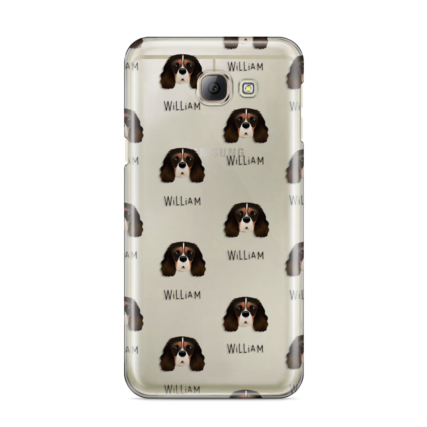 Cavalier King Charles Spaniel Icon with Name Samsung Galaxy A8 2016 Case