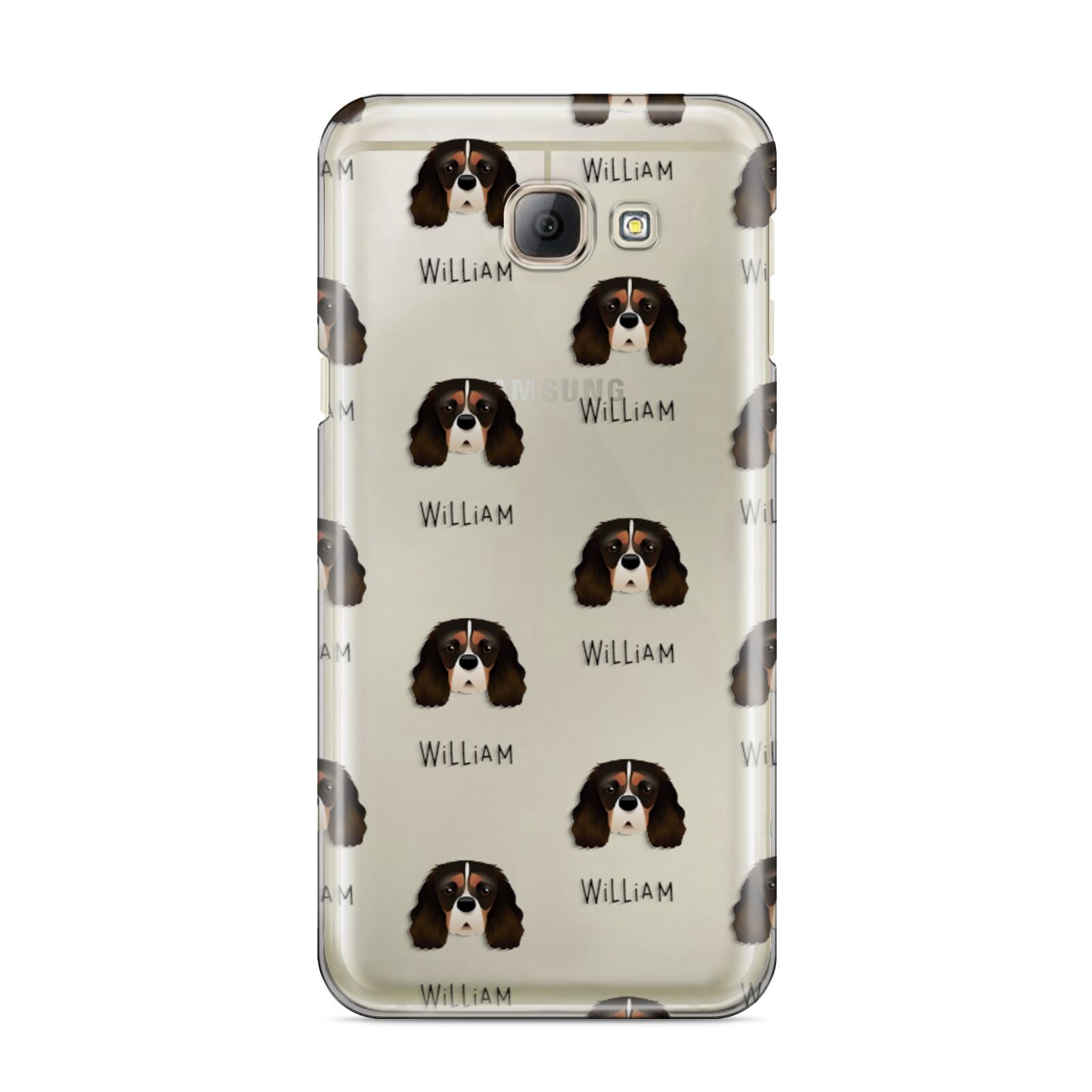 Cavalier King Charles Spaniel Icon with Name Samsung Galaxy A8 2016 Case