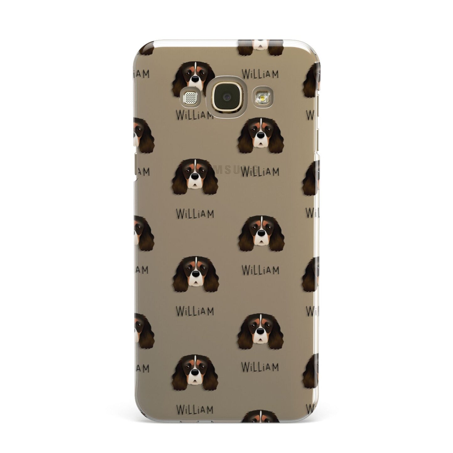 Cavalier King Charles Spaniel Icon with Name Samsung Galaxy A8 Case