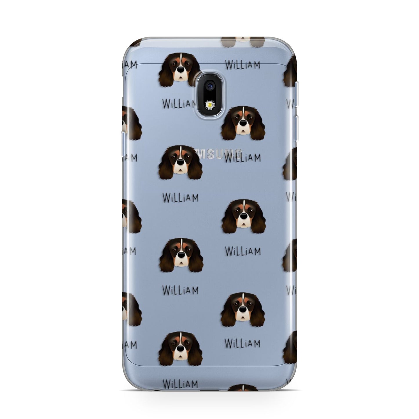 Cavalier King Charles Spaniel Icon with Name Samsung Galaxy J3 2017 Case