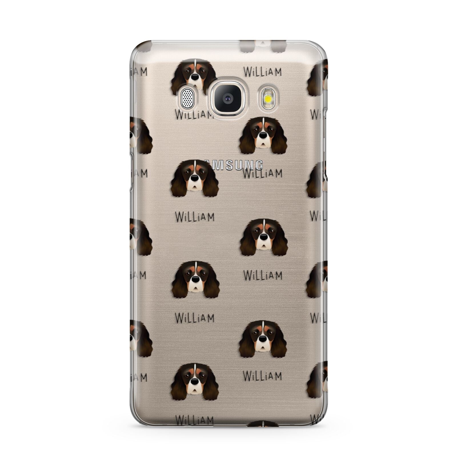 Cavalier King Charles Spaniel Icon with Name Samsung Galaxy J5 2016 Case