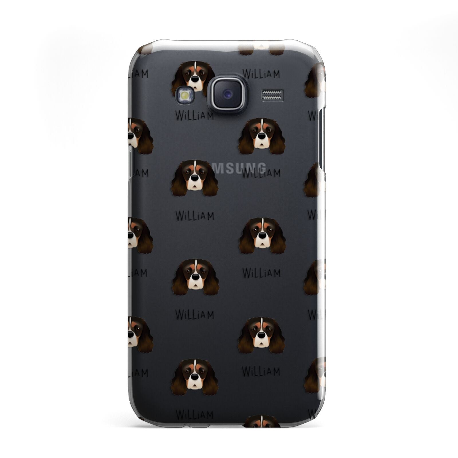 Cavalier King Charles Spaniel Icon with Name Samsung Galaxy J5 Case
