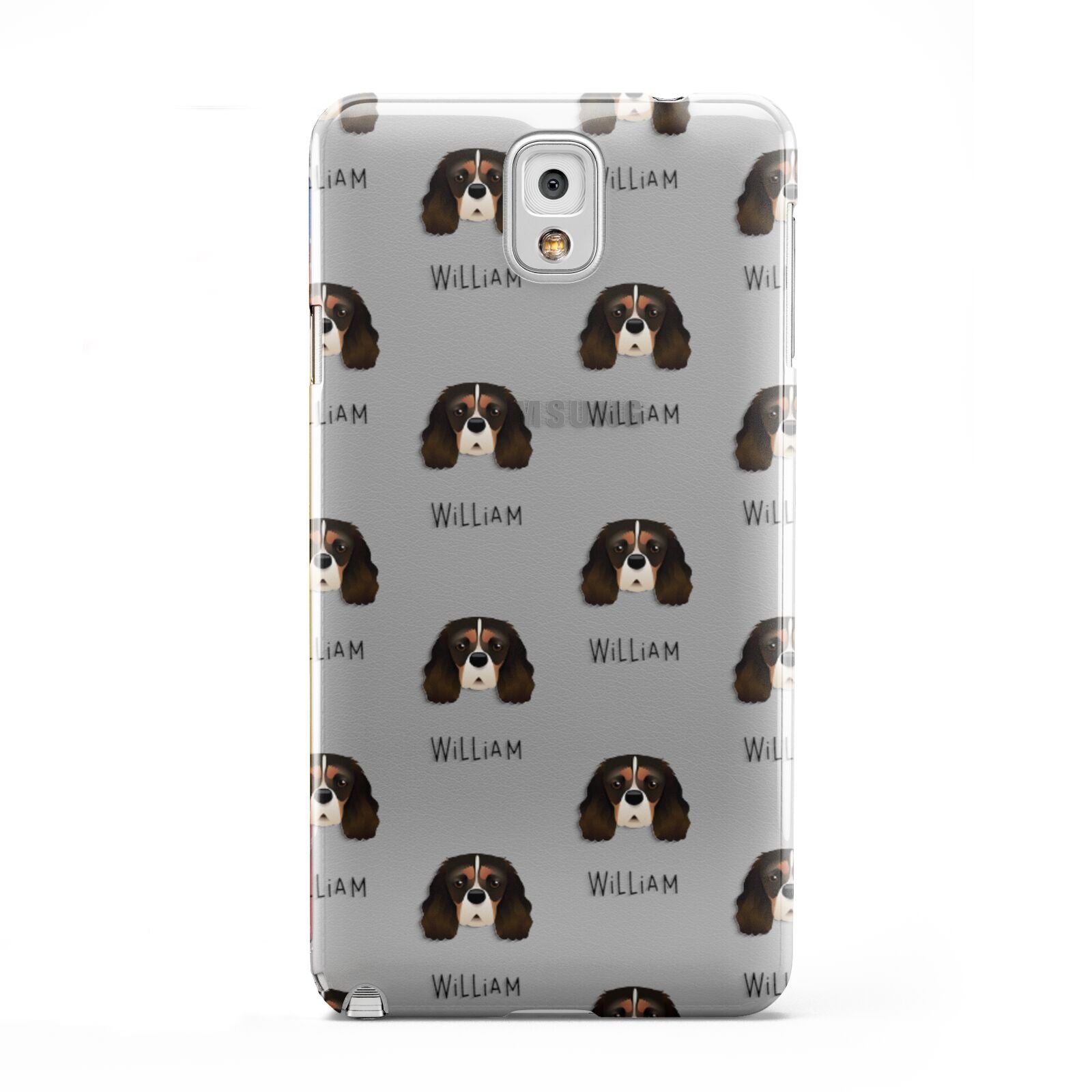 Cavalier King Charles Spaniel Icon with Name Samsung Galaxy Note 3 Case