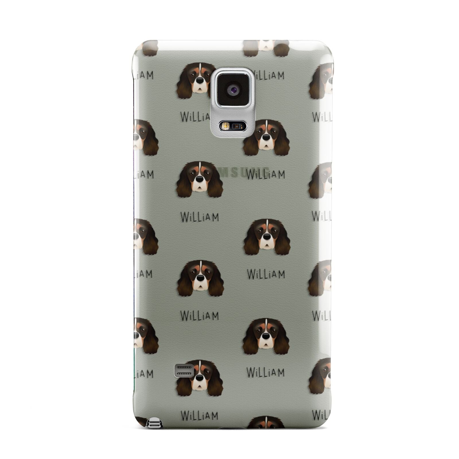 Cavalier King Charles Spaniel Icon with Name Samsung Galaxy Note 4 Case